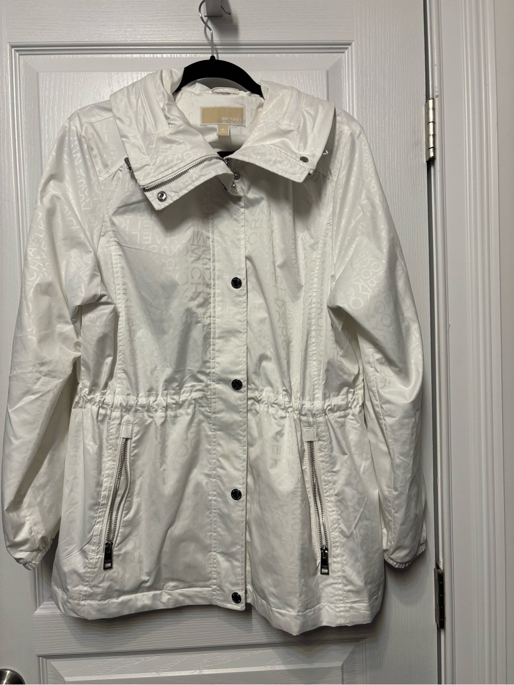 Michael Kors White Hooded Jacket